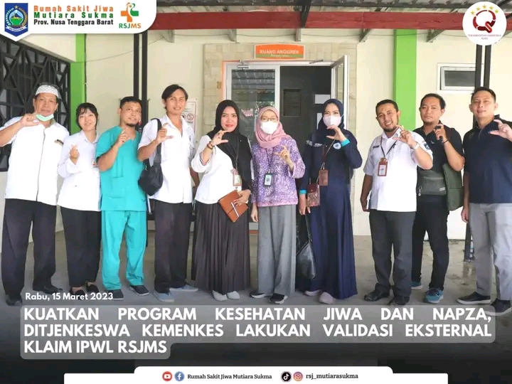 KUATKAN PROGRAM KESEHATAN JIWA DAN NAPZA, DITJENKESWA KEMENKES LAKUKAN VALIDASI EKSTERNAL KLAIM IPWL RSJMS